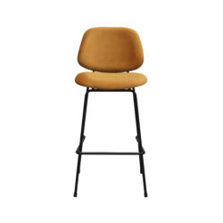 pro_96753_img_8812333 LABEL51 Barkruk Bello - Oker - Fluweel - Hoog