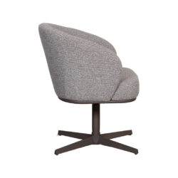 LABEL51 Eetkamerstoel Cannes - Mushroom - Royal Boucle - Brons Metalen Frame