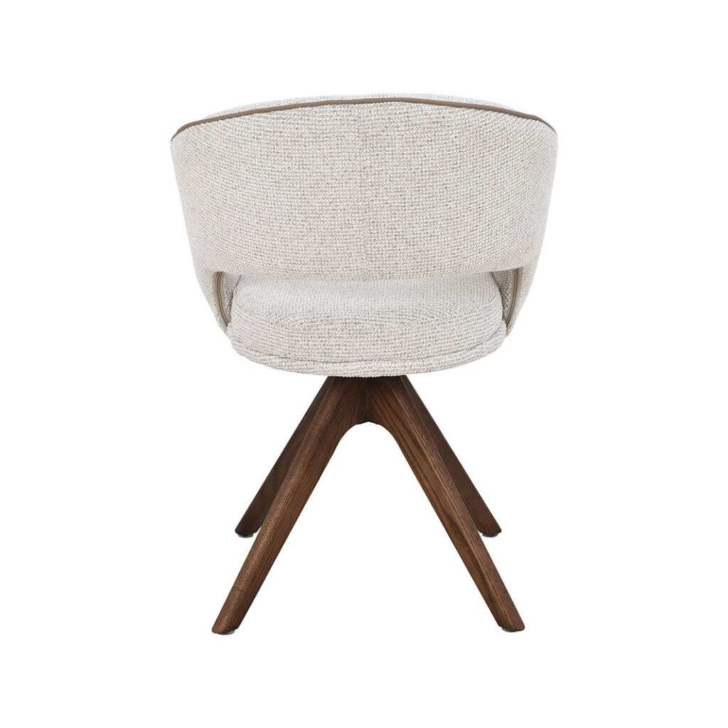 LABEL51 Eetkamerstoel Osuma - Naturel - Prestige - Walnoot Houten Frame