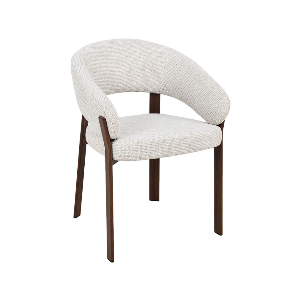 pro_105557_img_8815251 LABEL51 Eetkamerstoel Sato - Naturel - Prestige - Walnoot Houten Frame