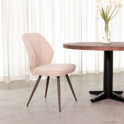 pro_107706_img_8942269 LABEL51 Eetkamerstoel Silvain - Naturel - Royal Boucle - Brons Metalen Frame