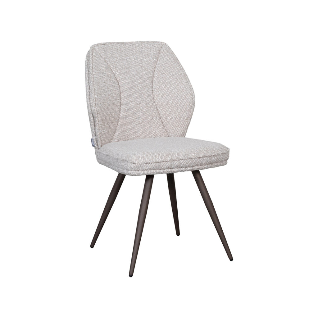 pro_107706_img_8942270 LABEL51 Eetkamerstoel Silvain - Naturel - Royal Boucle - Brons Metalen Frame