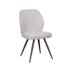 pro_107706_img_8942270 LABEL51 Eetkamerstoel Silvain - Naturel - Royal Boucle - Brons Metalen Frame