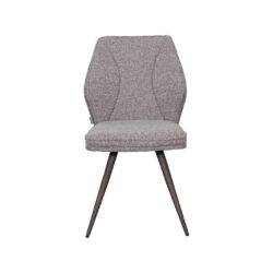 LABEL51 Eetkamerstoel Silvain - Mushroom - Royal Boucle - Brons Metalen Frame