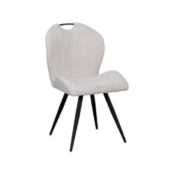 pro_107712_img_8942347 LABEL51 Eetkamerstoel Silly - Naturel - Royal Boucle - Zwart Metalen Frame