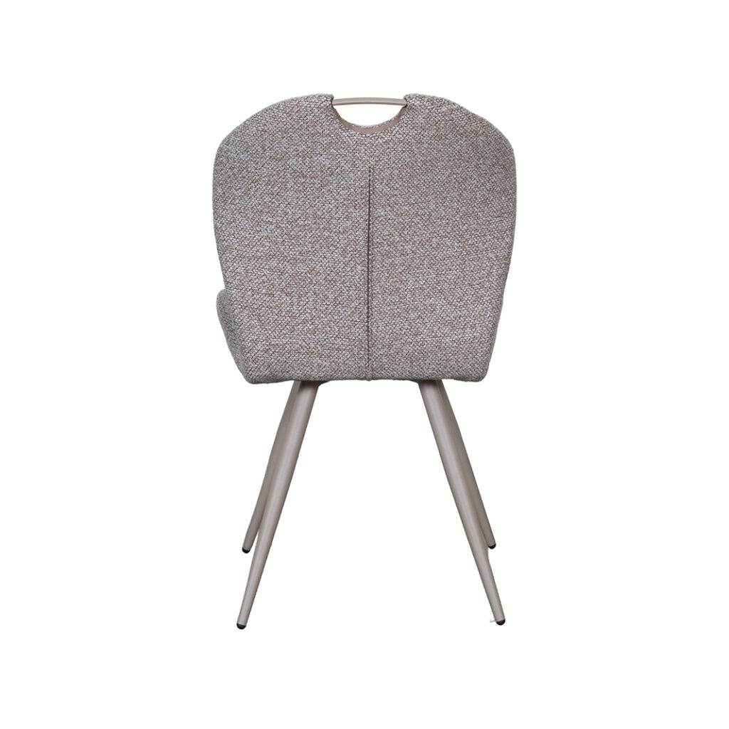 LABEL51 Eetkamerstoel Silly - Mushroom - Royal Boucle - Taupe Metalen Frame