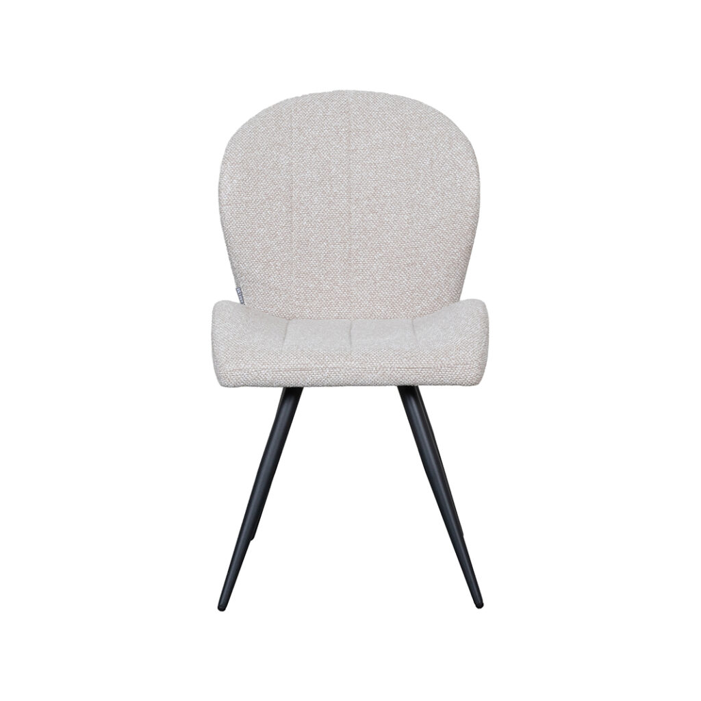 pro_107717_img_8942363 LABEL51 Eetkamerstoel Sil - Naturel - Royal Boucle - Zwart Metalen Frame