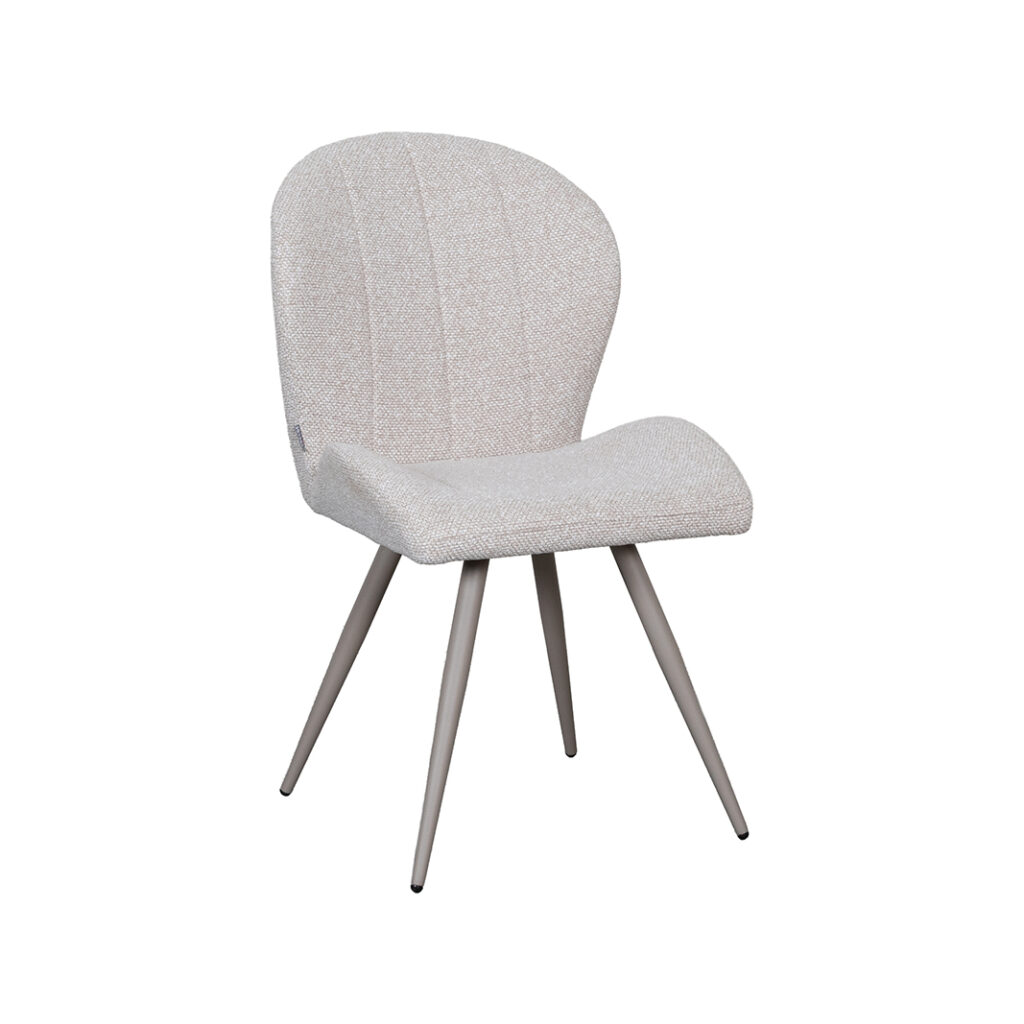 pro_107720_img_8942302 LABEL51 Eetkamerstoel Sil - Naturel - Royal Boucle - Taupe Metalen Frame