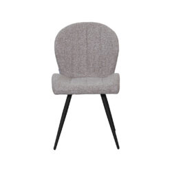 pro_107721_img_8942295 LABEL51 Eetkamerstoel Sil - Mushroom - Royal Boucle - Zwart Metalen Frame