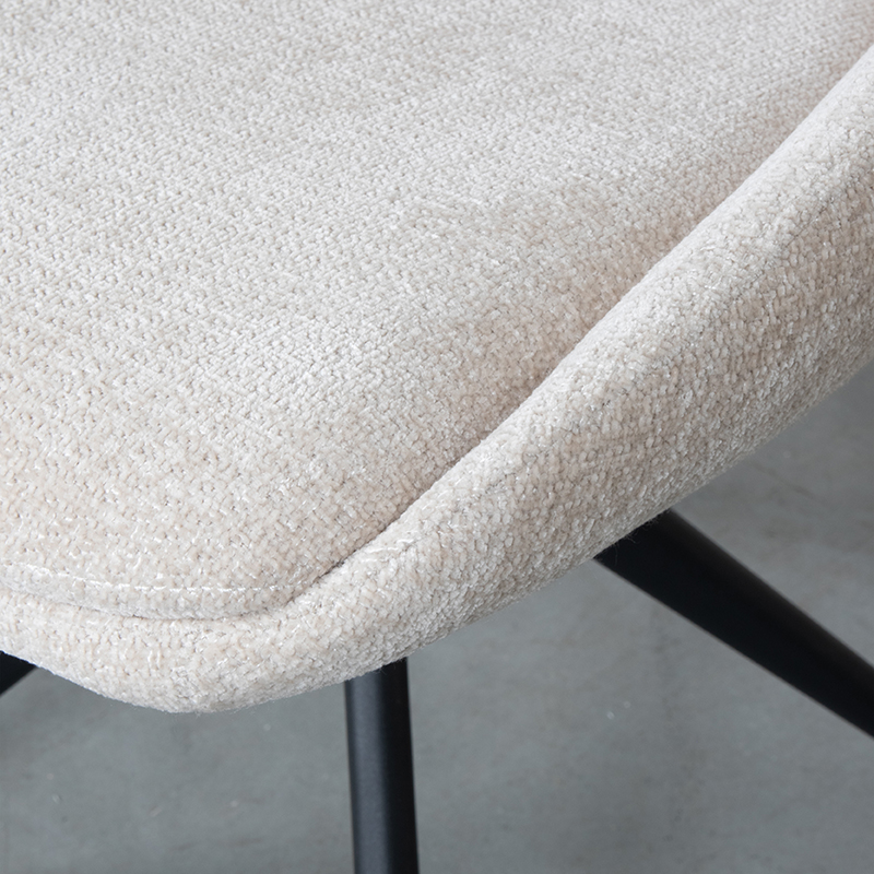 pro_75186_img_8882053 LABEL51 Eetkamerstoel Marlow - Naturel - Elite - Zwart Metalen Frame