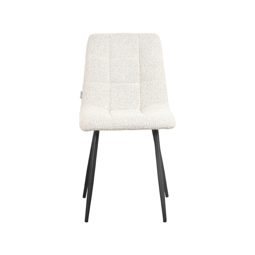pro_81062_img_8881709 LABEL51 Eetkamerstoel Juul - Champagne - Boucle - Zwart Metalen Frame