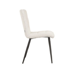 pro_81065_img_8882343 LABEL51 Eetkamerstoel Sam - Champagne - Boucle - Zwart Metalen Frame