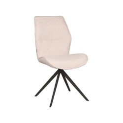 pro_81106_img_8881370 LABEL51 Eetkamerstoel Comfy - Naturel - Boucle - Zwart Metalen Frame