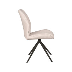 pro_81106_img_8881372 LABEL51 Eetkamerstoel Comfy - Naturel - Boucle - Zwart Metalen Frame