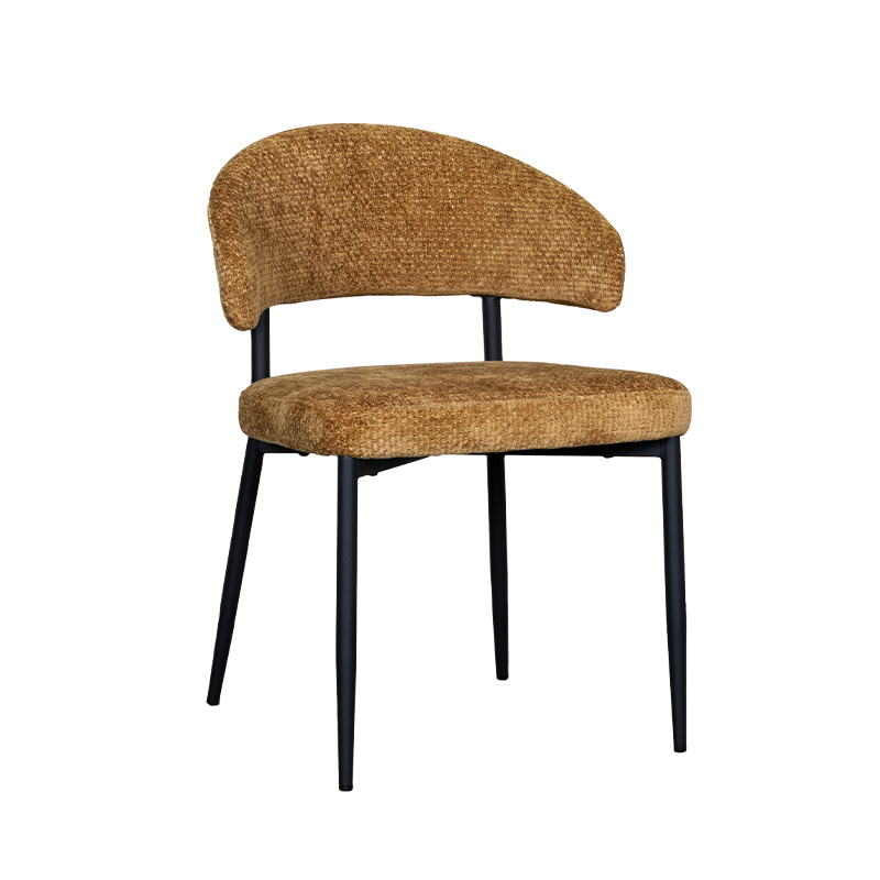 pro_91389_img_8881307 LABEL51 Eetkamerstoel Bliss - Mustard - Elite - Zwart Metalen Frame
