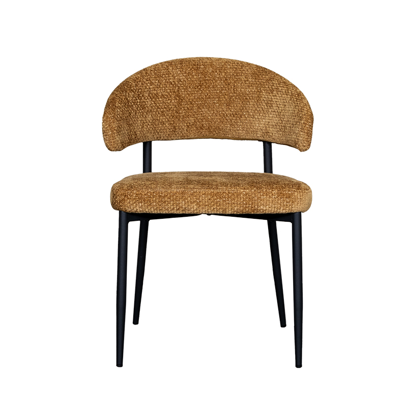 pro_91389_img_8881308 LABEL51 Eetkamerstoel Bliss - Mustard - Elite - Zwart Metalen Frame