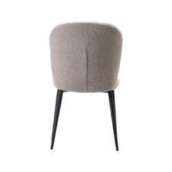 LABEL51 Eetkamerstoel Vino - Naturel - Elite - Zwart Metalen Frame