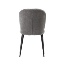 LABEL51 Eetkamerstoel Vino - Stone - Elite - Zwart Metalen Frame