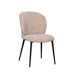 LABEL51 Eetkamerstoel Vino - Clay - Elite - Zwart Metalen Frame