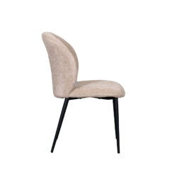 LABEL51 Eetkamerstoel Vino - Clay - Elite - Zwart Metalen Frame