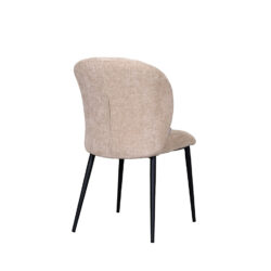 LABEL51 Eetkamerstoel Vino - Clay - Elite - Zwart Metalen Frame