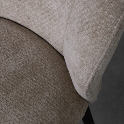 LABEL51 Eetkamerstoel Vino - Clay - Elite - Zwart Metalen Frame