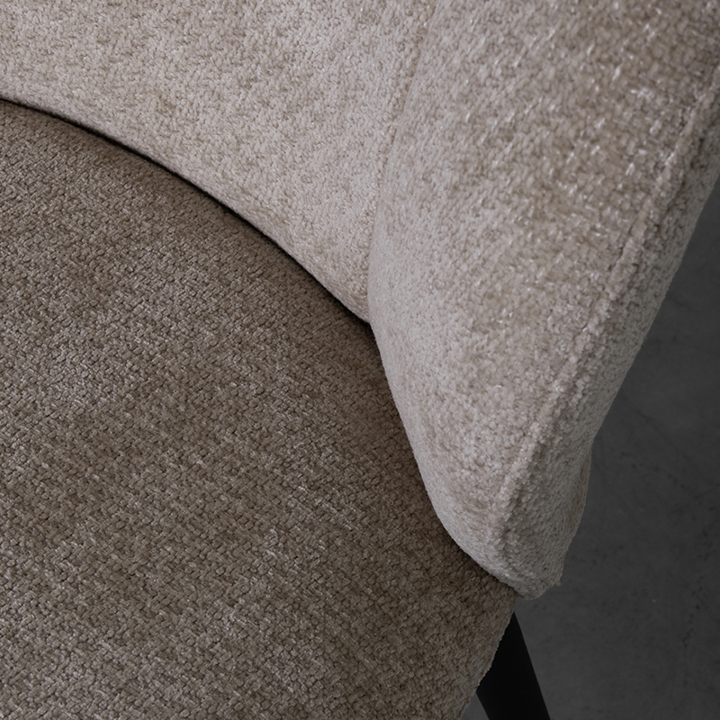 LABEL51 Eetkamerstoel Vino - Clay - Elite - Zwart Metalen Frame