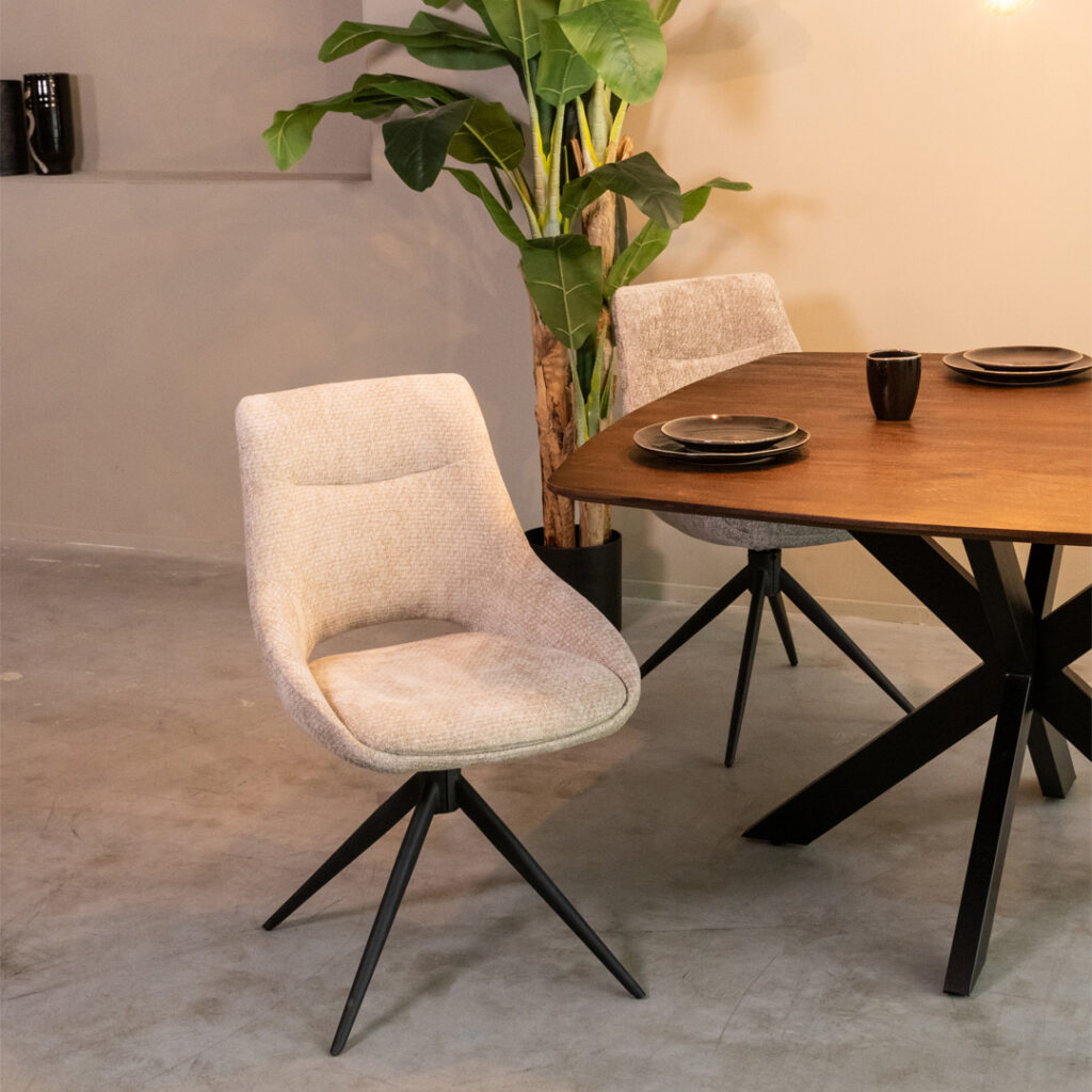 pro_92540_img_8882027 LABEL51 Eetkamerstoel Marlow - Clay - Elite - Zwart Metalen Frame