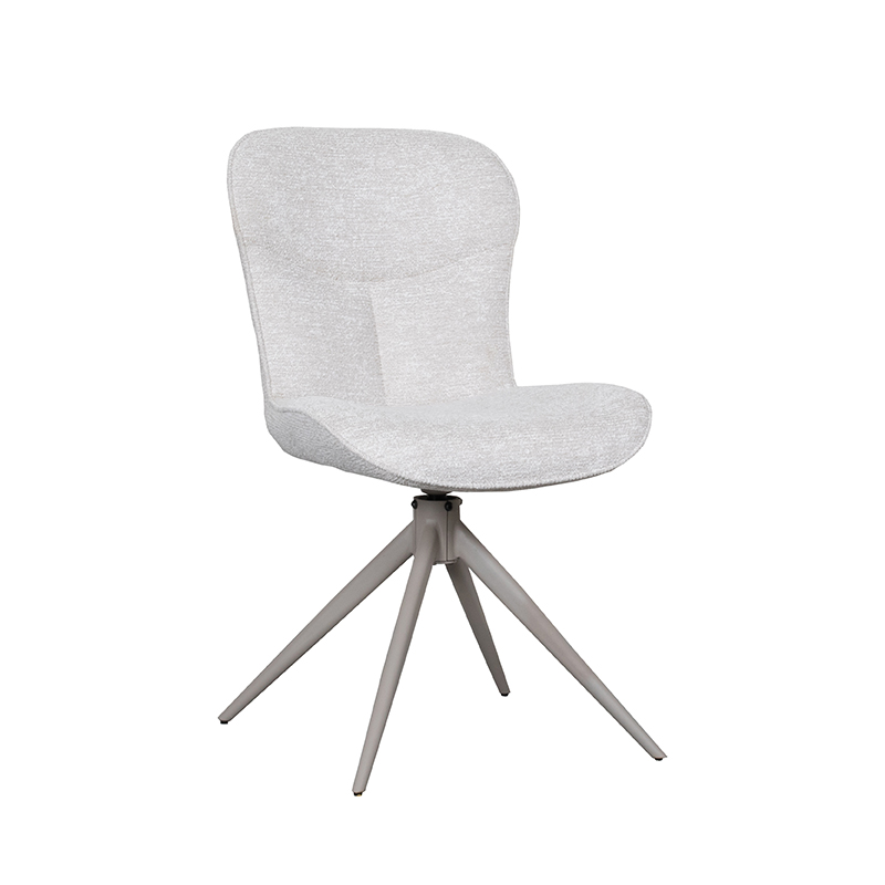 LABEL51 Eetkamerstoel Thorben - Naturel - Canyon - Taupe Metalen Frame