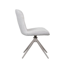 LABEL51 Eetkamerstoel Thorben - Naturel - Canyon - Taupe Metalen Frame