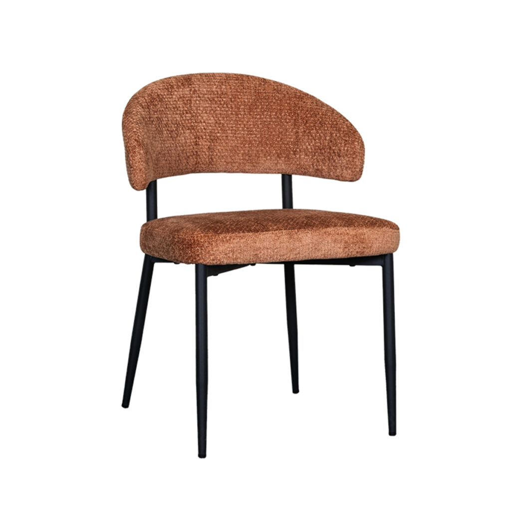 pro_92576_img_8881294 LABEL51 Eetkamerstoel Bliss - Cognac - Elite - Zwart Metalen Frame