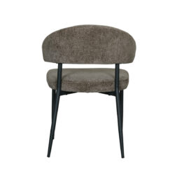 LABEL51 Eetkamerstoel Bliss - Hunter - Elite - Zwart Metalen Frame