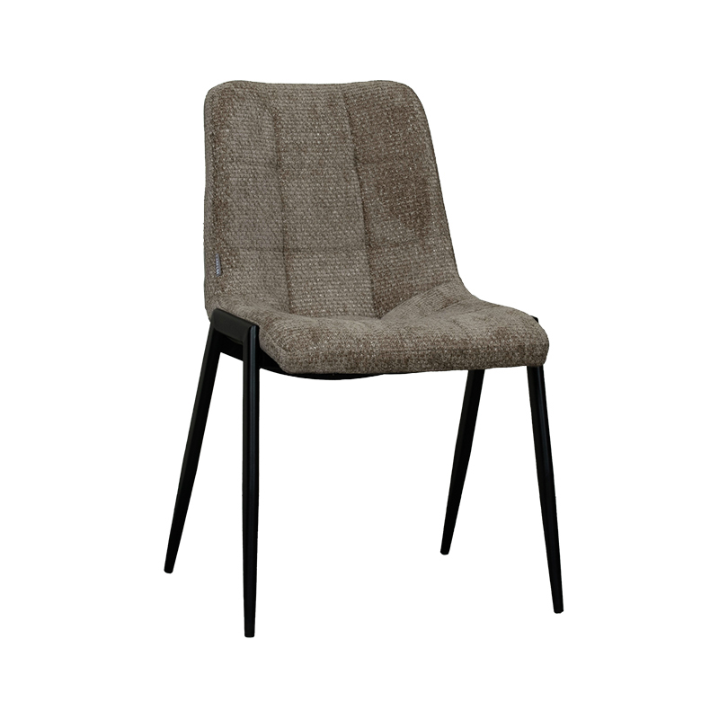 LABEL51 Eetkamerstoel Noor - Hunter - Elite - Zwart Metalen Frame