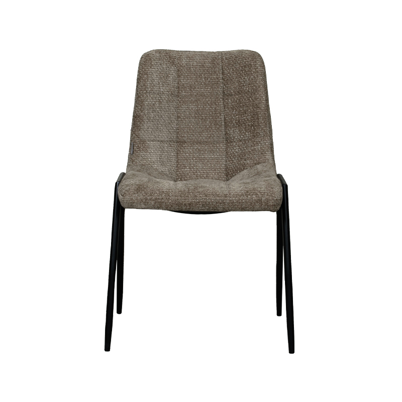 LABEL51 Eetkamerstoel Noor - Hunter - Elite - Zwart Metalen Frame