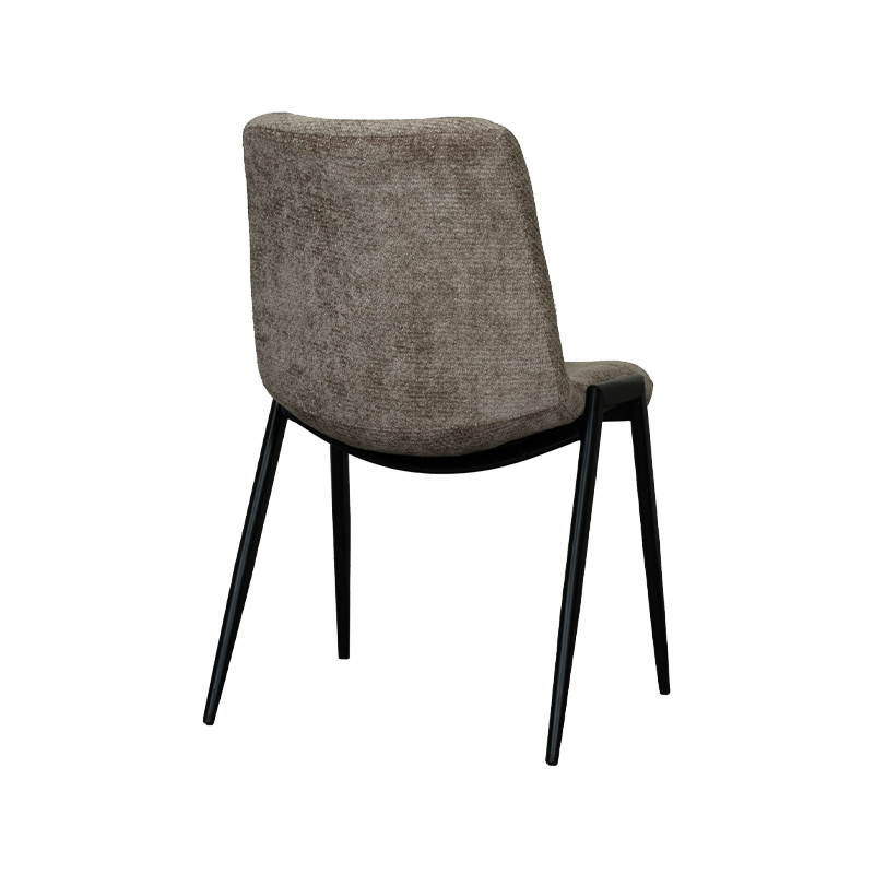 LABEL51 Eetkamerstoel Noor - Hunter - Elite - Zwart Metalen Frame