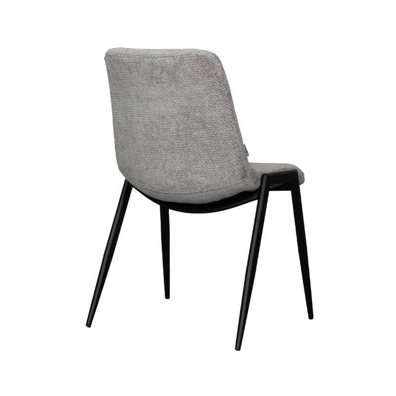 pro_92661_img_8882254 LABEL51 Eetkamerstoel Noor - Stone - Elite - Zwart Metalen Frame