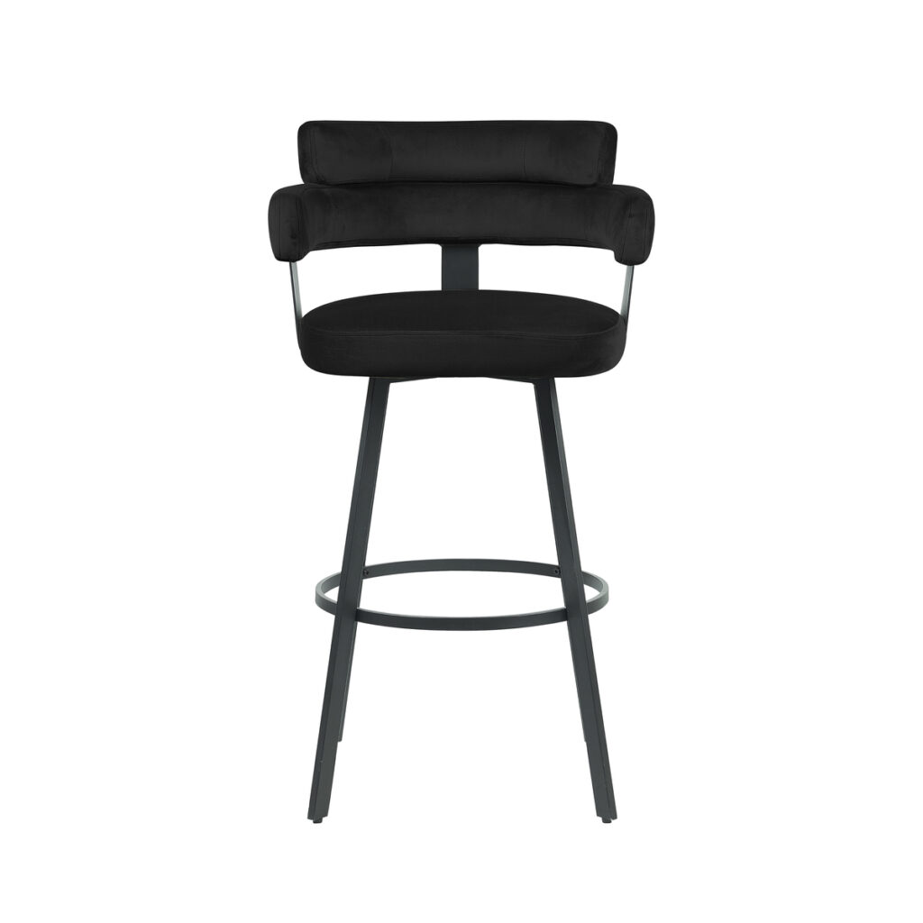 pro_92679_img_8880025 LABEL51 Barkruk Bardio - Zwart - Fluweel - Hoog