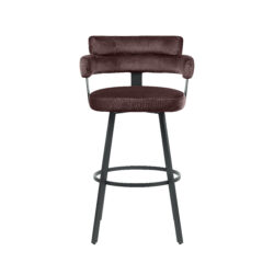 pro_92681_img_8880017 LABEL51 Barkruk Bardio - Taupe - Fluweel - Hoog