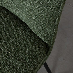 LABEL51 Eetkamerstoel Lennon - Forest - Royal Boucle - Zwart Metalen Frame