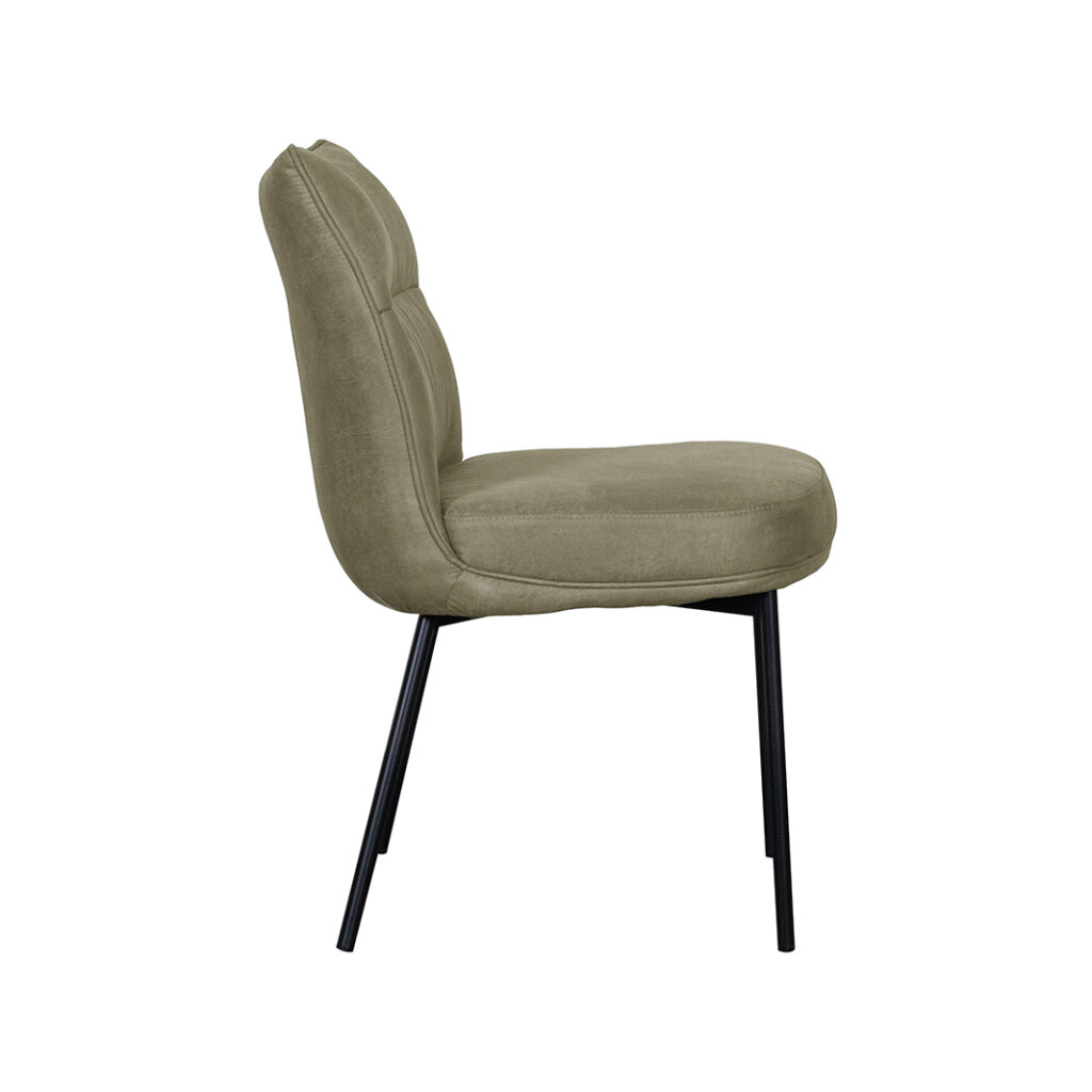 pro_92686_img_8881818 LABEL51 Eetkamerstoel Lennon - Moss - Micro Suede - Zwart Metalen Frame