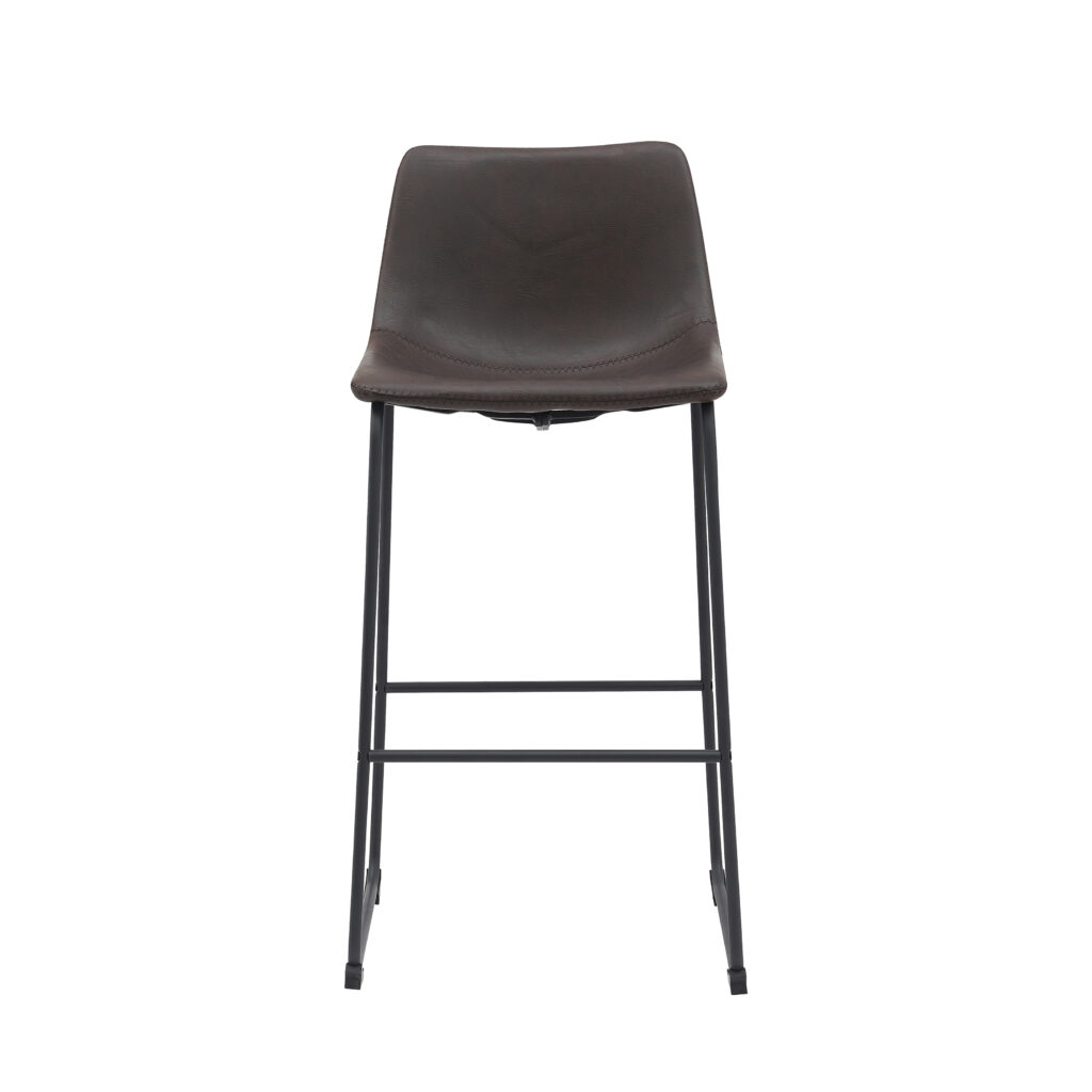 pro_92697_img_8880434 LABEL51 Barkruk Risto - Donkerbruin - Kunstleder - Hoog