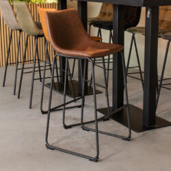 pro_92698_img_8880445 LABEL51 Barkruk Risto - Bruin - Kunstleder - Hoog