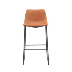 LABEL51 Barkruk Risto - Cognac - Kunstleder - Hoog