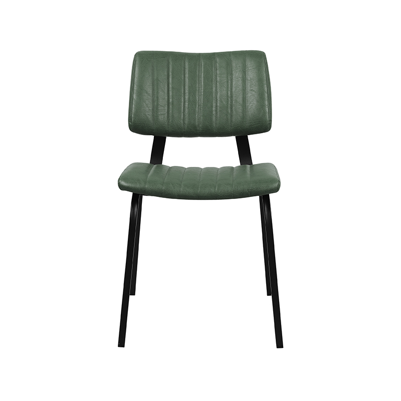 pro_92700_img_8881612 LABEL51 Eetkamerstoel Gusto - Hunter - Kunstleder - Zwart Metalen Frame