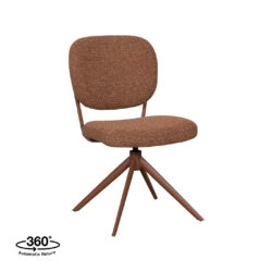 LABEL51 Eetkamerstoel Geneva - Coral - Royal Boucle - Coral Metalen Frame