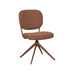 LABEL51 Eetkamerstoel Geneva - Coral - Royal Boucle - Coral Metalen Frame