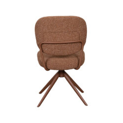 LABEL51 Eetkamerstoel Geneva - Coral - Royal Boucle - Coral Metalen Frame