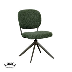 LABEL51 Eetkamerstoel Geneva - Forest - Royal Boucle - Forest Metalen Frame