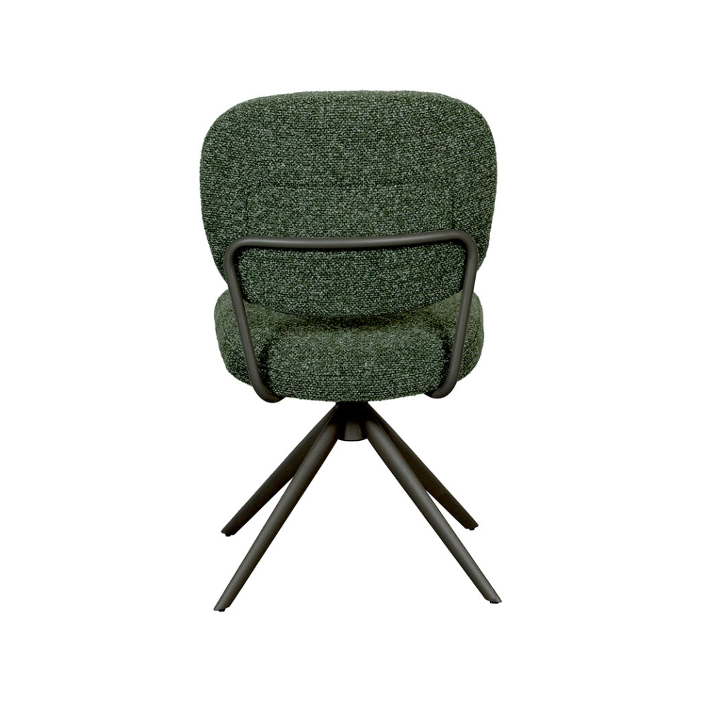 LABEL51 Eetkamerstoel Geneva - Forest - Royal Boucle - Forest Metalen Frame