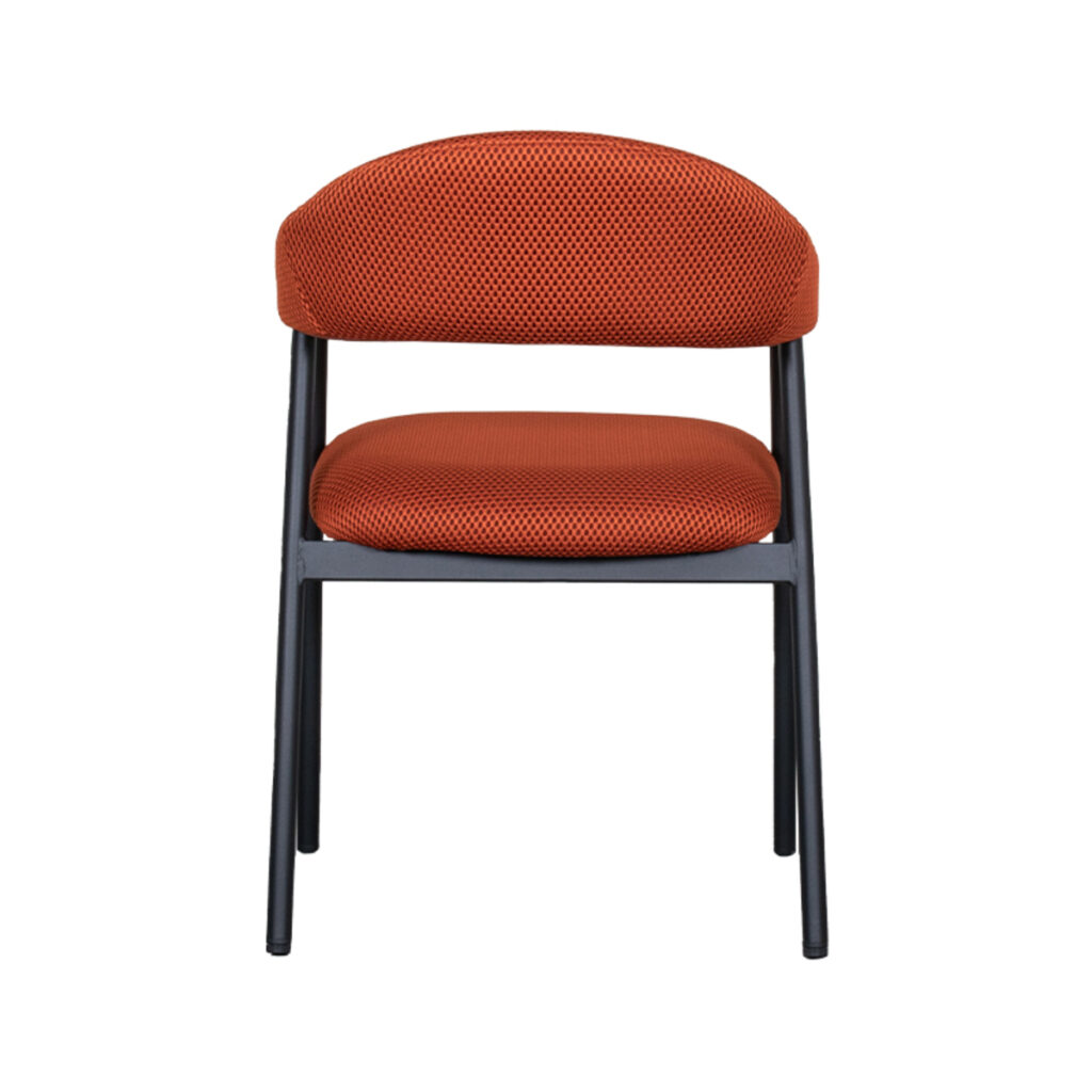 LABEL51 Eetkamerstoel Amaze - Rust - Breathe - Zwart Metalen Frame